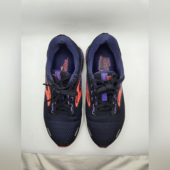 Brooks Adrenaline GTS 22 Shoes Women's 8 B Blue Black Running Training Sneakers - Picture 3 of 10